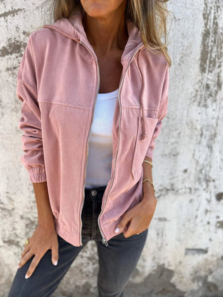 Barbara™ | CASUAL JACKET WITH HOOD AND ZIP