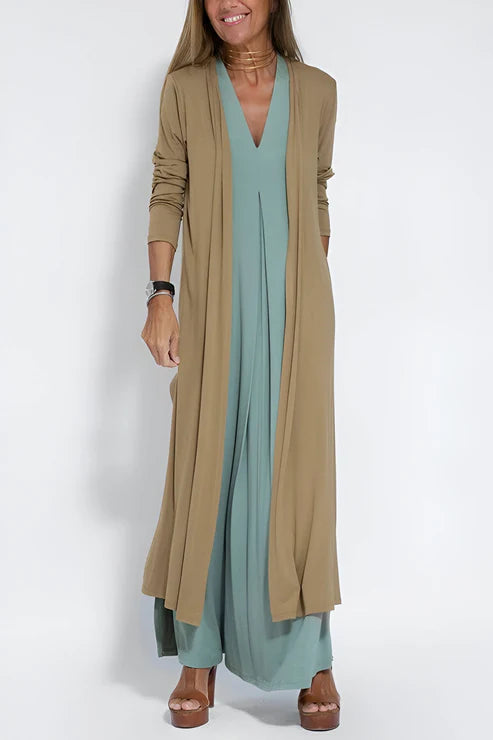 Aria™ | ELEGANT LONG DRESS + FREE MATCHING CARDIGAN