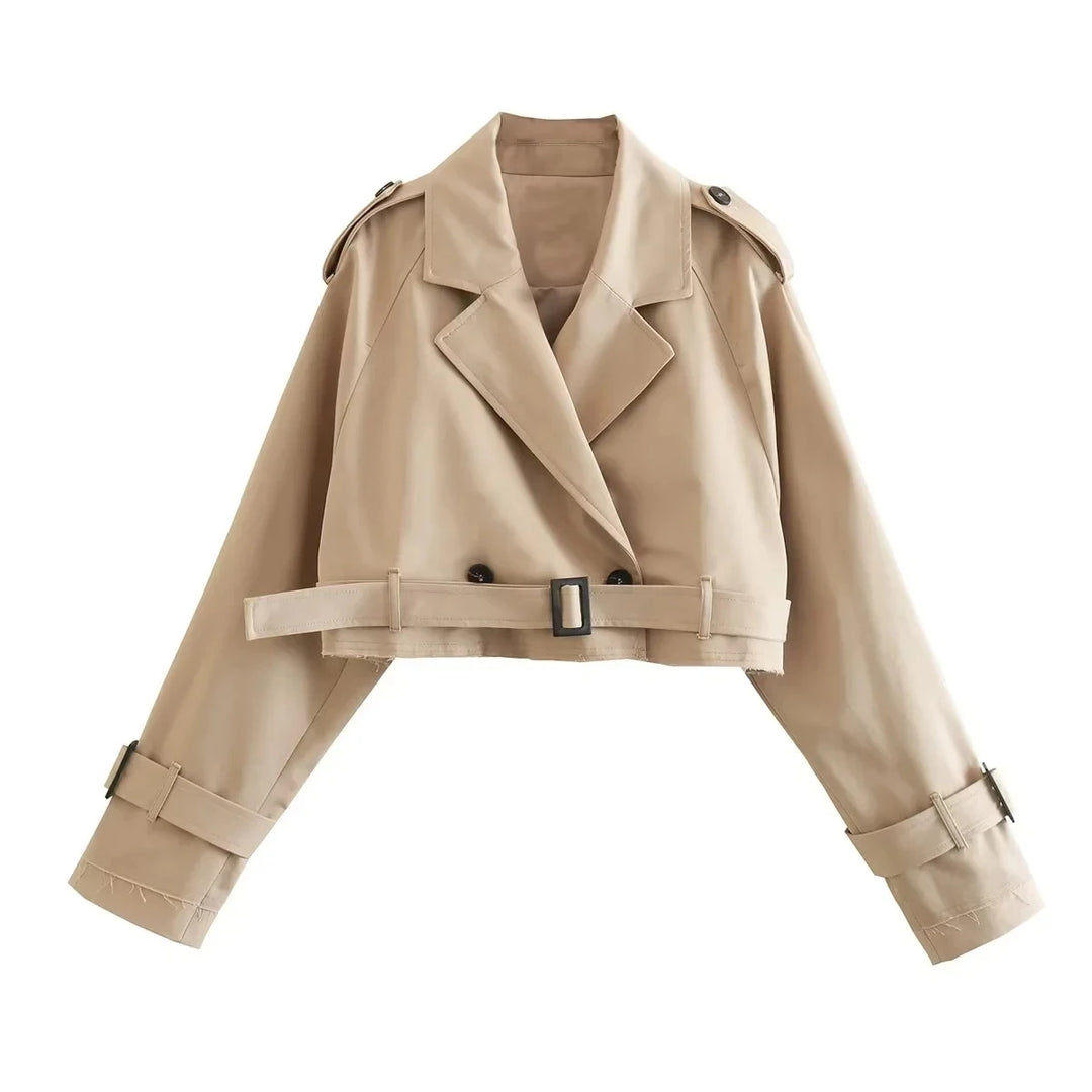 Darcy™ | LADIES CROPPED TRENCHCOAT