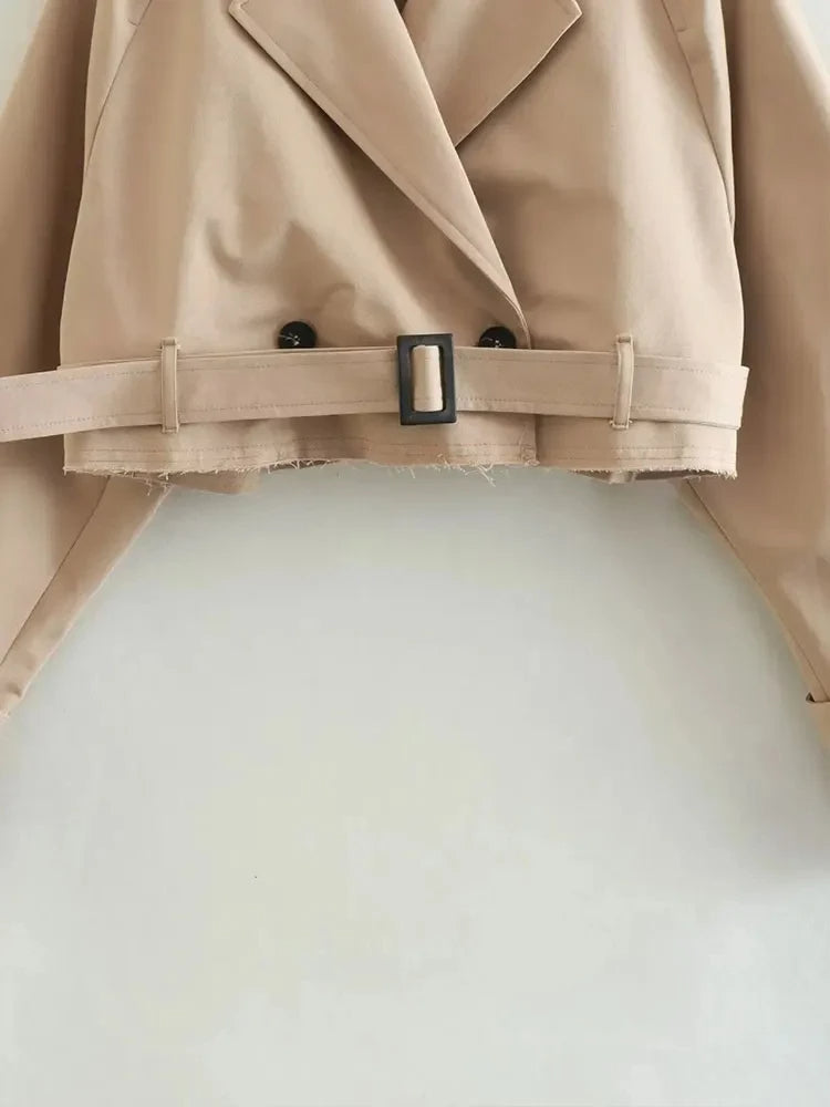 Darcy™ | LADIES CROPPED TRENCHCOAT